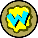 Yellow circle with a "W" in the center