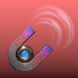 Resonite module snapping tool being a magnet with a magnetic aura at its end