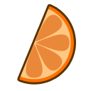 Cartoony orange