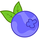 Cartoony blueberry