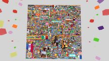 A large canvas taken from the Reddit r/place 2022 photo.