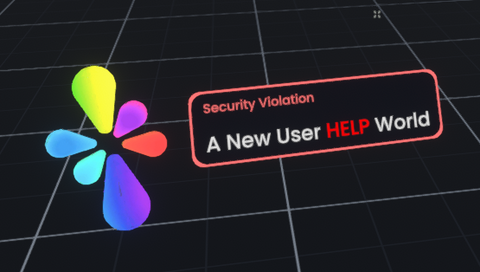 A Resonite notification that is notifying the user of a Security Violation.