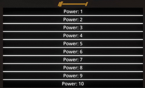 An example of how the Power field works