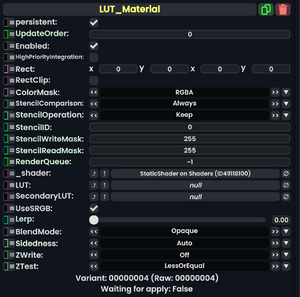 LUT MaterialComponent.png