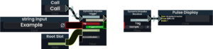 An example of the trigger and receiver nodes.