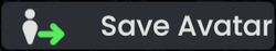 Button with the text "Save avatar" having an icon of a person near a green arrow