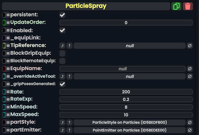 Component:ParticleSpray - Resonite Wiki